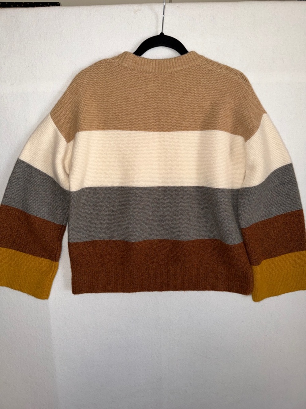Madewell Color Block Striped Knit Crewneck Sweater - Picture 2 of 9